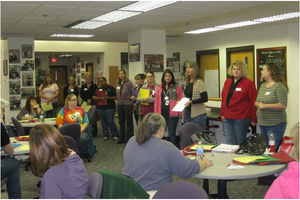 美国学校的家长会。