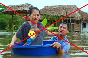 在社交网上热传的图像是不属实的。图像中的人物是YouTuber。