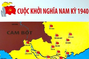 南圻起义略图。