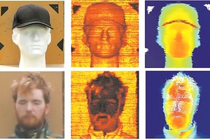 新型镭射雷达成像系统可以从数百米外对人脸进行三维成像。图片来源：英国《新科学家》网站。