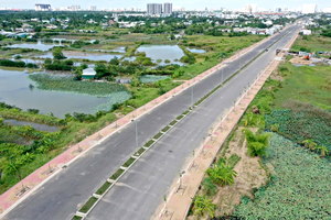 50号国道平行道工程已完成约90%施工量。