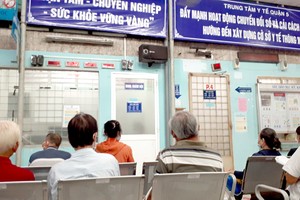 持医保卡病人须花费不少时间等待诊症和领药。