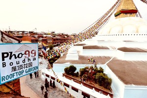 在尼泊尔的Pho 99餐厅。