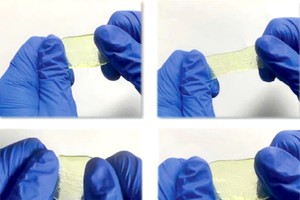 水凝胶贴片可以实现各种形变。