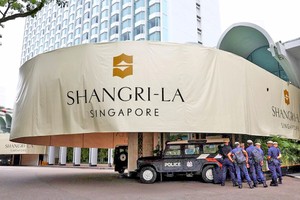 第二十二届香格里拉对话会在新加坡举行。