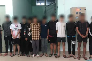 Các đối tượng tại cơ quan công an