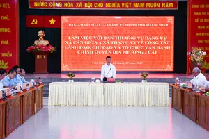 Phó Bí thư Thành ủy TPHCM Đặng Minh Thông phát biểu tại buổi giám sát