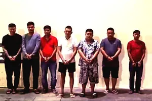 Các đối tượng tại cơ quan công an