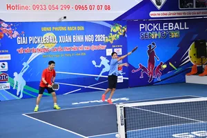 Giải Pickleball phường Rạch Dừa: Vận động hơn 300 triệu đồng chăm lo tết người khó khăn 