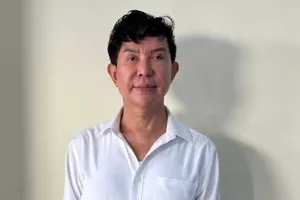 Bị can Đinh Long Nhật (ca sĩ Long Nhật) thời điểm bị bắt. Ảnh: CA