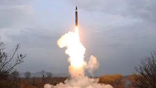 Một vụ phóng tên lửa của Triều Tiên. Ảnh: KCNA