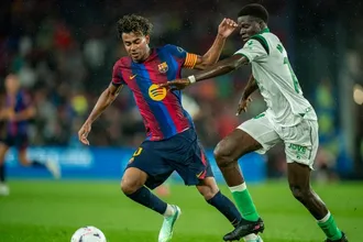 Lamine Yamal đang thể hiện phong độ ấn tượng mùa này cùng Barcelona. Ảnh: THX