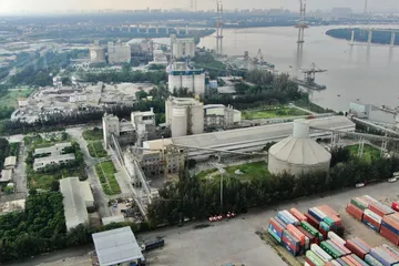 Khu công nghiệp Hiệp Phước, xã Hiệp Phước, TPHCM có nhiều mảng xanh. Ảnh: HOÀNG HÙNG