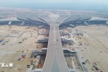 Nhà ga hành khách sân bay Long Thành. (Ảnh: Công Phong/TTXVN) 