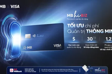 MB giới thiệu thẻ doanh nghiệp MB Visa Hi BIZ thông minh
