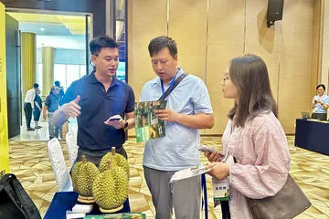 Doanh nghiệp kết nối giao thương tại hội thảo. Ảnh: Thanh Dung 