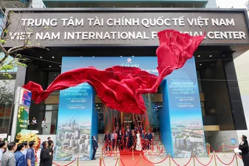Nghi thức khánh thành VIFC-HCMC. Ảnh: Hoàng Hùng. 