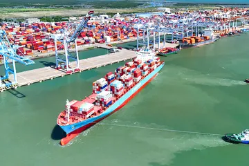 CMIT đón tàu Maersk Cap Jackson, chuyến tàu đầu tiên thuộc tuyến dịch vụ mùa vụ độc lập TPX kết nối trực tiếp Việt Nam - Hàn Quốc - Bờ Tây Hoa Kỳ
