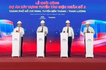 Tuyến Bến Thành- Tham Lương vừa được khởi công ngày 15-1 vừa qua