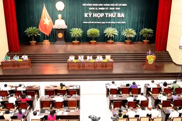 Quang cảnh kỳ họp thứ ba HĐND TPHCM khóa XI.