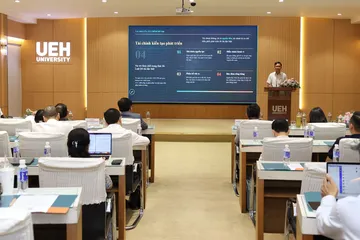 Hội thảo diễn ra tại Đại học Kinh tế TPHCM sáng 29-5