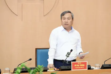 Chủ tịch UBND TP Hà Nội phát biểu tại buổi làm việc. Ảnh: ĐÌNH HIỆP
