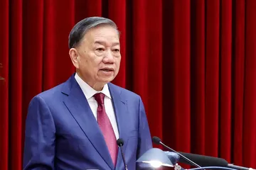 Tổng Bí thư, Chủ tịch nước Tô Lâm phát biểu khai mạc Hội nghị lần thứ 3 Ban Chấp hành Trung ương Đảng khóa XIV. Ảnh: VIẾT CHUNG