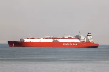 Một tàu chở dầu ở Biển Đỏ, gần cửa kênh đào Suez vào ngày 11-3. Ảnh: Xinhua/Getty Images