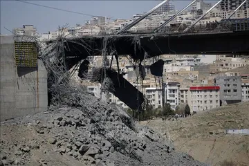 Cảnh tàn phá do xung đột tại Karaj, Iran. Ảnh: THX/TTXVN