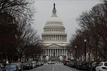 Tòa nhà Quốc hội Mỹ tại Washington, D.C. Ảnh: THX/TTXVN