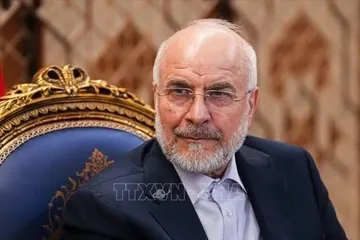 Chủ tịch Quốc hội Iran Mohammad Bagher Ghalibaf. Ảnh: IRNA/TTXVN phát