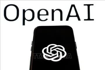 Biểu tượng ChatGPT của Công ty OpenAI tại một văn phòng ở Washington DC. Ảnh: philstar.com/TTXVN