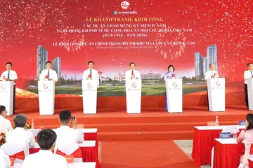 Lễ khánh thành, khởi công 11 công trình, dự án tại TPHCM. Ảnh: QUỐC HÙNG