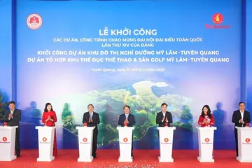 Khu đô thị nghỉ dưỡng và Tổ hợp Khu Thể dục Thể thao - Sân golf tại phường Mỹ Lâm, tỉnh Tuyên Quang chính thức được khởi công