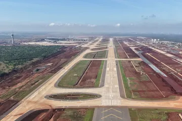 Nhiều hạng mục của Dự án Cảng HKQT Long Thành đang được hoàn thiện để kịp khai thác thương mại vào tháng 6/2026 - Ảnh: ACV