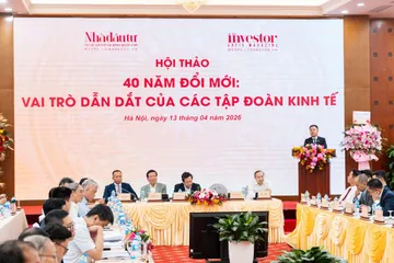 Hội thảo “40 năm Đổi mới: Vai trò dẫn dắt của các tập đoàn kinh tế”. Ảnh: A Huy.