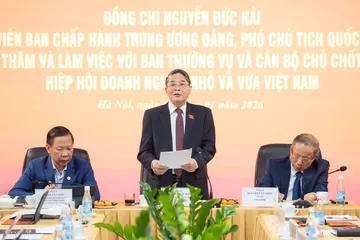 Phó Chủ tịch Quốc hội Nguyễn Đức Hải phát biểu tại buổi làm việc