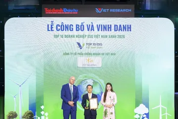 KBSV lần đầu được vào Top 10 doanh nghiệp ESG