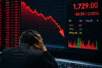Bán tháo trên diện rộng, VN Index đánh rơi gần 37 điểm