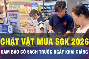 18 GIỜ NGÀY 18-8: Đảm bảo đủ SGK trước ngày khai giảng