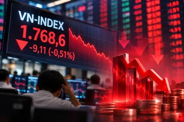 VN Index chốt quý III trong sắc đỏ