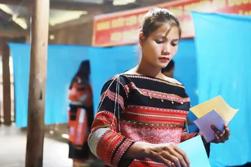 131 cử tri làng O2 nằm sâu giữa đại ngàn Gia Lai đi bỏ phiếu sớm