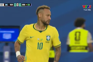 Neymar đã có trận đầu tiên tại World Cup 2026. ẢNH: VTV