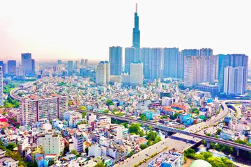 Khu đô thị tại phường Thạnh Mỹ Tây, TPHCM. Ảnh: HOÀNG HÙNG