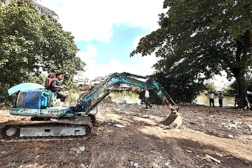 Dự án Bờ Bắc Kênh Đôi được triển khai sau khi người dân bàn giao mặt bằng ẢNH: THÁI PHƯƠNG