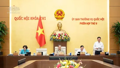 Ủy ban Thường vụ Quốc hội họp chiều 23-9. Ảnh: Quochoi.vn