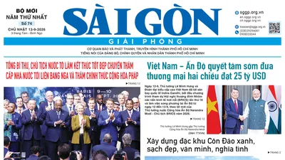 Báo Sài Gòn Giải Phóng ngày 13/9/2026