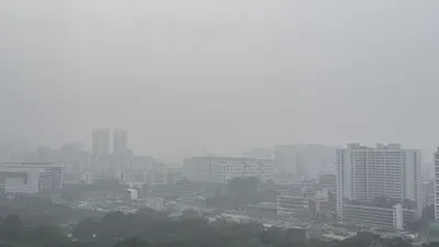 Khói mù bao phủ khu vực Ang Mo Kio, Singapore. Ảnh: CNA