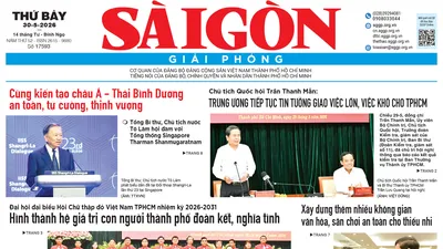 Báo Sài Gòn Giải Phóng ngày 30/5/2026