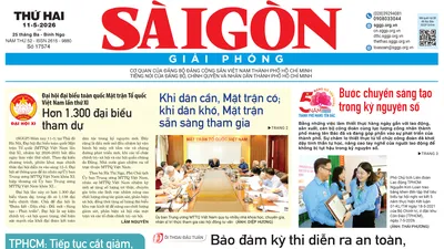 Báo Sài Gòn Giải Phóng ngày 11/5/2026